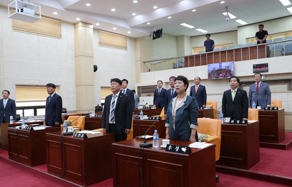 제257회 완도군의회 임시회 첨부이미지 : 20180702 개원식.JPG