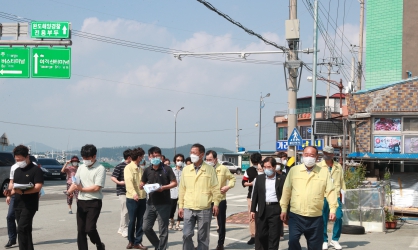 완도읍 침수지역 현장방문