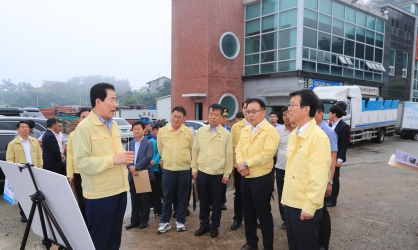 태풍 링링 북상, 해양수산부장관 현장 점검