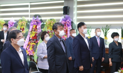 한국외식업중앙회 전라남도지회 완도군지부 민경신 사무국장 정년퇴임식